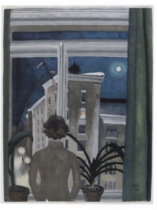 Postkort, Natt, Greta Hällfors-Sipilä 1931 (5012245)