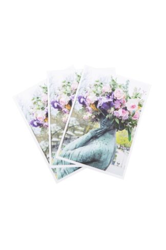 Manta och blommor vykort (5018200)