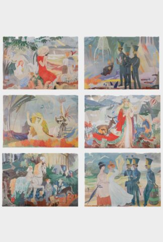 Tove Jansson Paratiisi A5 postikorttisarja, 6 kpl